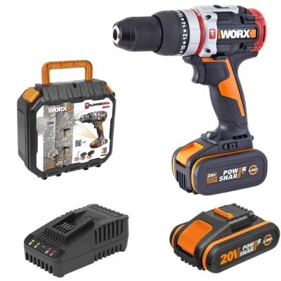 WORX – Slammer Active Hammer Drill 20V, 4.0Ah & 2.0Ah Battery and Charger WORX – Slammer Active Hammer Drill 20V, 4.0Ah & 2.0Ah Battery and Charger