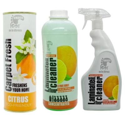 Under Foot – Laminated Wood Floor Cleaners & Carpet Fresh Combo – Citrus Under Foot – Laminated Wood Floor Cleaners & Carpet Fresh Combo – Citrus