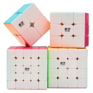 Qiyi – Starter Cube Gift Pack Stickerless 2×2, 3×3, 4×4 and 5×5 – 4 Piece Qiyi – Starter Cube Gift Pack Stickerless 2×2, 3×3, 4×4 and 5×5 – 4 Piece