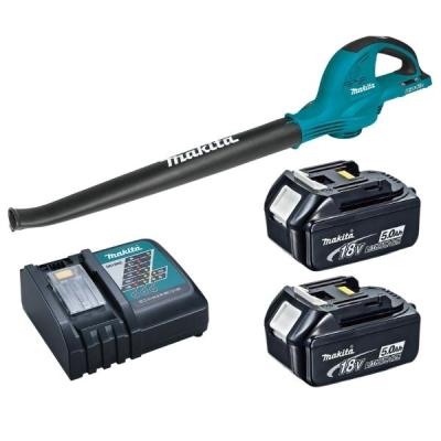 Makita – Cordless Leaf Blower DUB361Z with 2 x 5.0Ah Batteries and Charger Makita – Cordless Leaf Blower DUB361Z with 2 x 5.0Ah Batteries and Charger