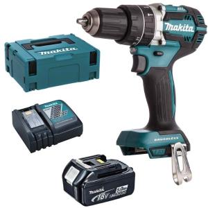 Makita – Cordless Driver Drill DHP484ZJ with 5.0Ah Battery, Charger & Case Makita – Cordless Driver Drill DHP484ZJ with 5.0Ah Battery, Charger & Case