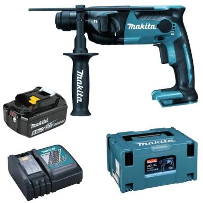 Makita – Rotary Hammer Drill 16mm DHR165ZJ, 6.0Ah Battery, Charger and Case Makita – Rotary Hammer Drill 16mm DHR165ZJ, 6.0Ah Battery, Charger and Case
