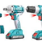 Total Tools 20V Drill and Impact Wrench with 2 x Batteries & Charger Total Tools 20V Drill and Impact Wrench with 2 x Batteries & Charger