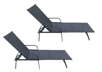 Seagull KD Textilene Pool Lounger 194cm 2 Pack Seagull KD Textilene Pool Lounger 194cm 2 Pack