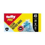 Tuffy Pro Clear Refuse Bags 45s Tuffy Pro Clear Refuse Bags 45s