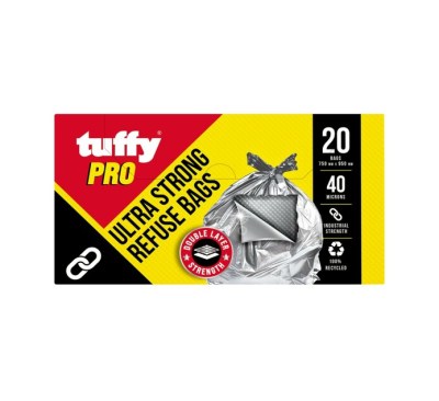 Tuffy Pro Ultra Strong Refuse Bags 20s Tuffy Pro Ultra Strong Refuse Bags 20s