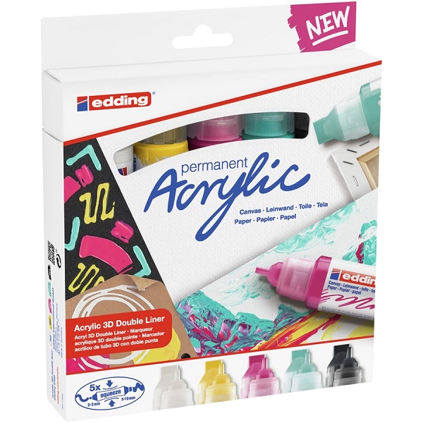 Edding – 5400 Acrylic 3D Double Liner 5’s Edding – 5400 Acrylic 3D Double Liner 5’s