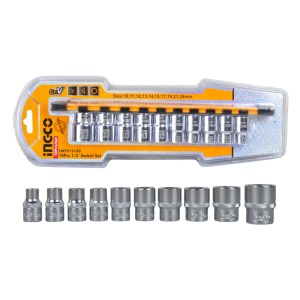 Ingco – 1/2″ Socket Wrench Set – 10Pieces Ingco – 1/2″ Socket Wrench Set – 10Pieces