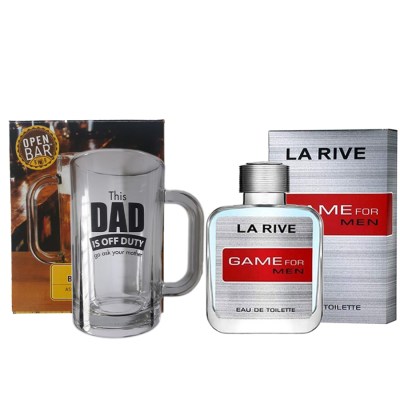 La Rive – Game 100ml EDT Spray with Dads Off Duty Beer Mug Combo La Rive – Game 100ml EDT Spray with Dads Off Duty Beer Mug Combo