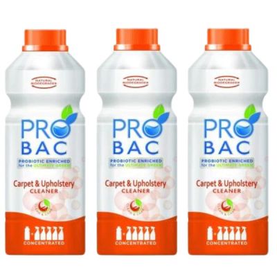 Probac – Carpet & Upholstery Cleaner (1L) Concentrated – Pack of 3 Probac – Carpet & Upholstery Cleaner (1L) Concentrated – Pack of 3