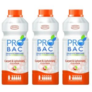 Probac – Carpet & Upholstery Cleaner (1L) Concentrated – Pack of 3 Probac – Carpet & Upholstery Cleaner (1L) Concentrated – Pack of 3