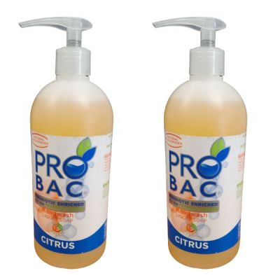 Probac – Hand Wash – Citrus – 500ml – Pack of 2 Probac – Hand Wash – Citrus – 500ml – Pack of 2
