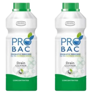 Probac – Drain Maintenance Cleaner (1L) Concentrated – Pack of 2 Probac – Drain Maintenance Cleaner (1L) Concentrated – Pack of 2