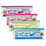 Pencil Case Clear 30cm – Pink Pencil Case Clear 30cm – Pink