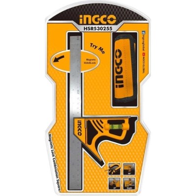 Ingco – Magnetic Lock Combination Square – 300mm Ingco – Magnetic Lock Combination Square – 300mm