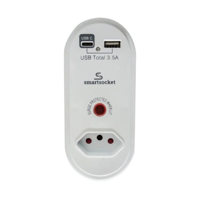 Smartsocket Compact USB and Power Adaptor 3.5 Amp USB – SS007 Smartsocket Compact USB and Power Adaptor 3.5 Amp USB – SS007