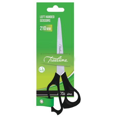 Treeline Left Hand Scissors Black Handle 210mm Treeline Left Hand Scissors Black Handle 210mm