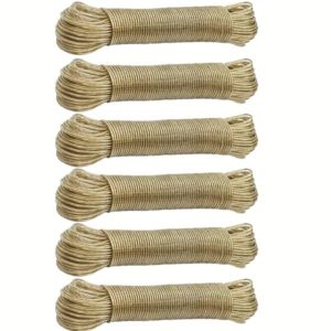 Washing line / Clothes Line – Steel Core PVC Shell Cord – 30m – Pack of 6 Washing line / Clothes Line – Steel Core PVC Shell Cord – 30m – Pack of 6