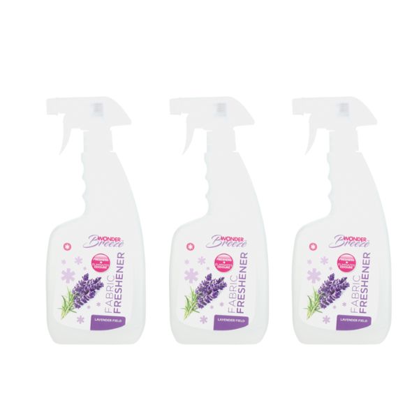 Wonder Breeze- Fabric Freshener- Lavender Field – 500ml (3 Pack) Wonder Breeze- Fabric Freshener- Lavender Field – 500ml (3 Pack)