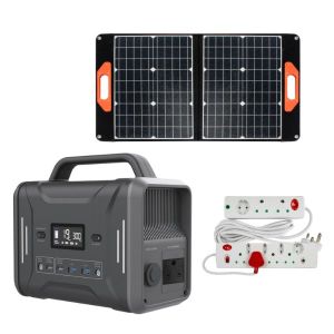 Flash – Portable Power Station – 300W with Solar Panel + 8-Way Multi-Plug Flash – Portable Power Station – 300W with Solar Panel + 8-Way Multi-Plug