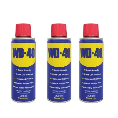 WD40 – Multi-Use Lubricant 200ml (Pack of 3) WD40 – Multi-Use Lubricant 200ml (Pack of 3)