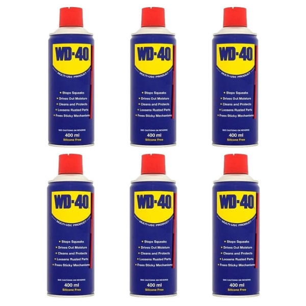 WD40 – Multi-Use Lubricant 400ml (Pack of 6) WD40 – Multi-Use Lubricant 400ml (Pack of 6)