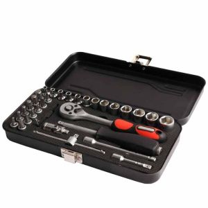 Tork Craft – ¼” Socket and Ratchet Set – 34 Piece Tork Craft – ¼” Socket and Ratchet Set – 34 Piece