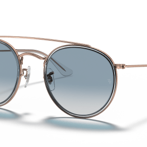 Ray-Ban Round Double Bridge Sunglasses RB3647N 51 – Copper / Blue Gradient 90683F Ray-Ban Round Double Bridge Sunglasses RB3647N 51 – Copper / Blue Gradient 90683F