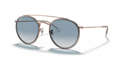 Ray-Ban Round Double Bridge Sunglasses RB3647N 51 – Copper / Blue Gradient 90683F Ray-Ban Round Double Bridge Sunglasses RB3647N 51 – Copper / Blue Gradient 90683F