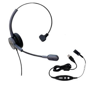 Calltel – Mono-Ear Noise-Cancelling Headset With USB Calltel – Mono-Ear Noise-Cancelling Headset With USB