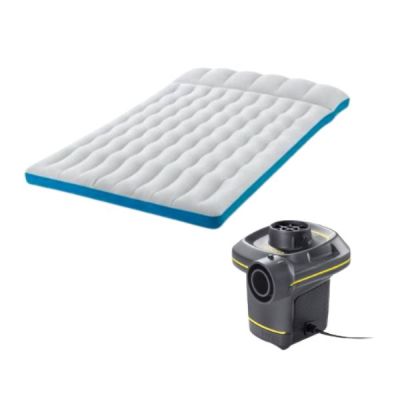 Intex – Camping Airmat & 230 Volt Quick-Fill Ac/dc Electric Pump Intex – Camping Airmat & 230 Volt Quick-Fill Ac/dc Electric Pump