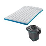 Intex – Camping Airmat & 220-240V Quick-Fill Ac Electric Pump Intex – Camping Airmat & 220-240V Quick-Fill Ac Electric Pump