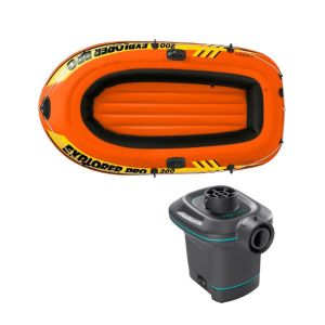Intex – Explorer Pro 200 Boat & 220-240V Quick-Fill Ac Electric Pump Intex – Explorer Pro 200 Boat & 220-240V Quick-Fill Ac Electric Pump