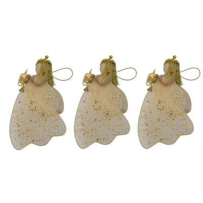 Golden Angels with Trumpets Christmas Ornament Golden Angels with Trumpets Christmas Ornament