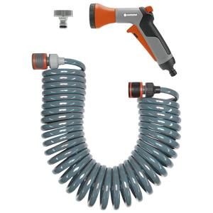 Gardena – Spiral Hose Set (10m) – With System Parts and Pulse Sprayer Gardena – Spiral Hose Set (10m) – With System Parts and Pulse Sprayer