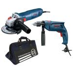 Bosch – Impact Drill(GSB 570) With Angle Grinder and Heavy Duty Tool Bag Bosch – Impact Drill(GSB 570) With Angle Grinder and Heavy Duty Tool Bag