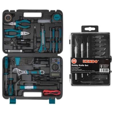 Kendo – Knifes and Blades Set (17Piece) and Electrical Tool Kit (30Piece) Kendo – Knifes and Blades Set (17Piece) and Electrical Tool Kit (30Piece)