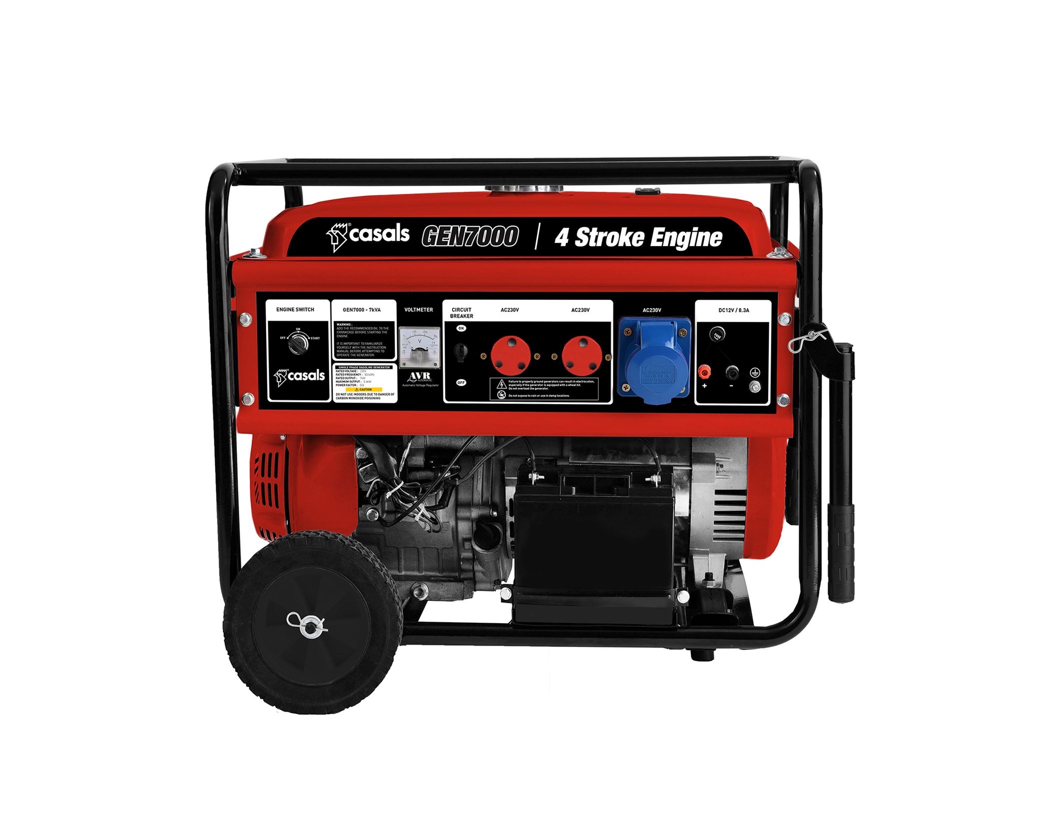 4 Stroke Casals Generator – Electric / Recoil Start – 5700W 4 Stroke Casals Generator – Electric / Recoil Start – 5700W