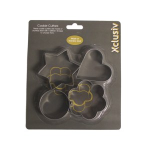 Xclusiv Cookie Cutters 4 Piece Set Xclusiv Cookie Cutters 4 Piece Set