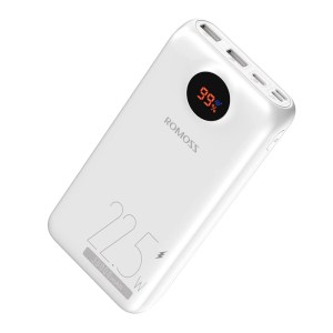 Romoss 30000mah 22.5w PD Power Bank White Romoss 30000mah 22.5w PD Power Bank White