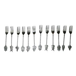 Dutch Motif Cake Forks – 12 Piece Set Dutch Motif Cake Forks – 12 Piece Set