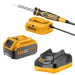 INGCO – Soldering Iron (40W) – 20V + Charger + Battery Pack – (5.0AH) INGCO – Soldering Iron (40W) – 20V + Charger + Battery Pack – (5.0AH)
