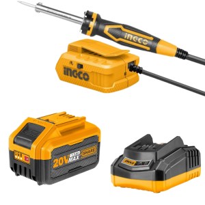 INGCO – Soldering Iron (40W) – 20V + Charger + Battery Pack – (7.5AH) INGCO – Soldering Iron (40W) – 20V + Charger + Battery Pack – (7.5AH)