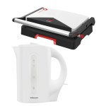 Solac – Sandwich Maker and Mellerware -Tugela – White -Corded Kettle Combo Solac – Sandwich Maker and Mellerware -Tugela – White -Corded Kettle Combo