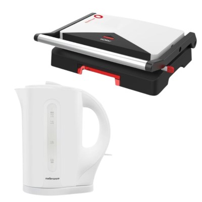 Solac – Sandwich Maker and Mellerware – Tugela – White – Kettle Combo Solac – Sandwich Maker and Mellerware – Tugela – White – Kettle Combo