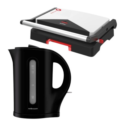 Solac – Sandwich Maker and Mellerware – Tugela – Black – Kettle Combo Solac – Sandwich Maker and Mellerware – Tugela – Black – Kettle Combo