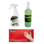 TFC – Mould Buster, Waterless Sanitizer (500ml) & Disposable Latex Gloves TFC – Mould Buster, Waterless Sanitizer (500ml) & Disposable Latex Gloves