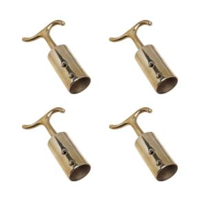 Waldo – Pole Hook Brass For Window #131 Halstead – Pack of 4 Waldo – Pole Hook Brass For Window #131 Halstead – Pack of 4