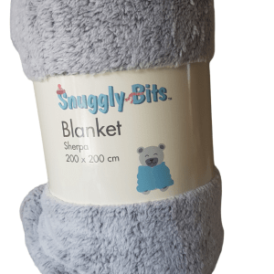 Snuggly Bits Grey Polyester Plain Winter Junior Blanket Snuggly Bits Grey Polyester Plain Winter Junior Blanket