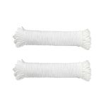 Omega – Washing Line 4mm x 30m Braided (White) – Pack of 2 Omega – Washing Line 4mm x 30m Braided (White) – Pack of 2
